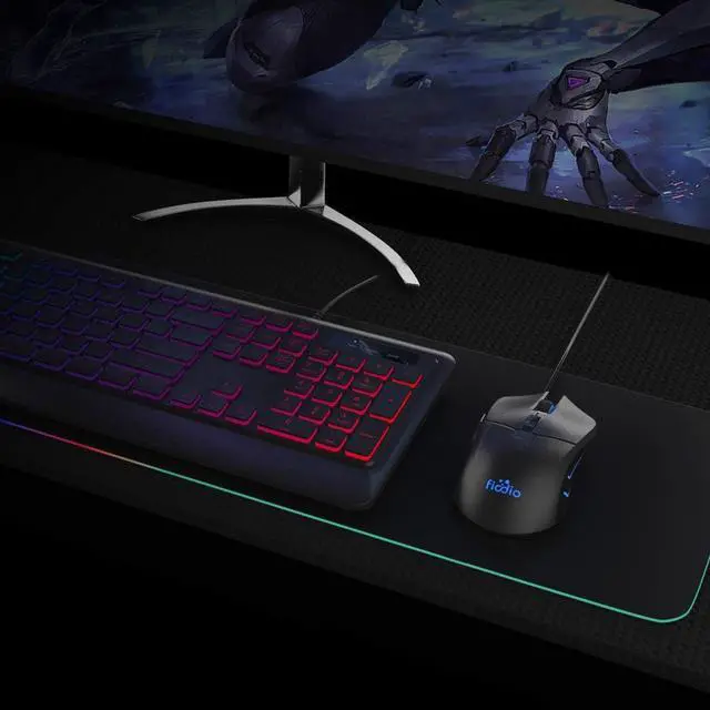 Alt view image 6 of 7 - Wired Gaming Mouse, 5500 DPI, Breathing Light, Ergonomic Game USB Computer Mice RGB Gamer Desktop Laptop PC Gaming Mouse, 7 Colors RGB Lighting, 6 Buttons for Windows 7/8 / 10, Black
