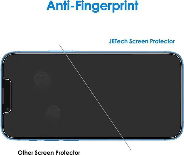 Alt view image 7 of 7 - Privacy Screen Protector for iPhone 16e 2025 iPhone 13/13 Pro 6.1-Inch Anti Spy Tempered Glass Film 2-Pack