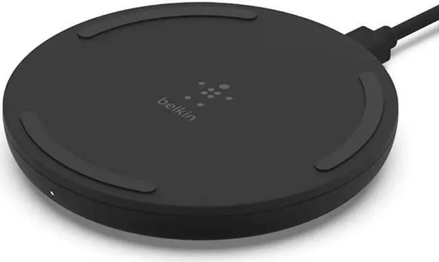 Main image of Quick Charge Wireless Charging Pad - 10W Qi-Certified Charger Pad for  iPhone  Galaxy Pixel  & More Charge While Listening to Music Streaming Videos - Black (No PSU)