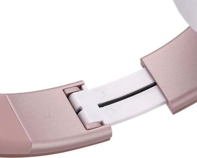 Alt view image 5 of 7 - PowerLocus Wireless Bluetooth Over-Ear Stereo Foldable Headphones, Wired Headsets Rechargeable with Built-in Microphone for iPhone, Samsung, LG, iPad (Rose Gold PL Collection)