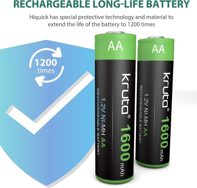 Alt view image 5 of 7 - Solar Lights Batteries AA 1600mah High Capacity 1.2V Ni-MH Rechargeable AA Solar Battery for Outdoor Solar Lights, Battery String Lights, TV Remotes, Wireless Mouses, Radio, Flashlight