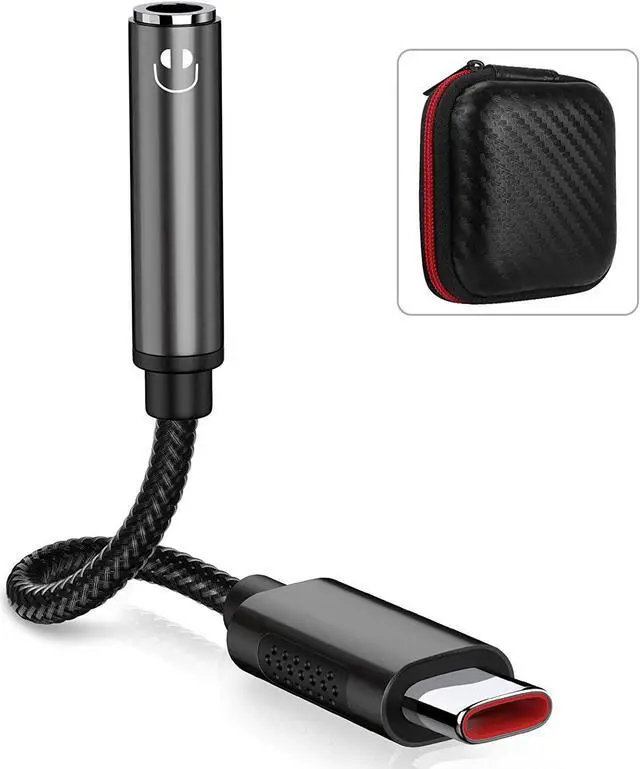 Aux Dongle Stereo Earphone Connector 