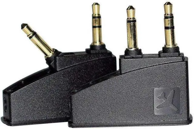 Alt view image 4 of 6 - QC15 Airplane Headphone Adapter Compatible with  700 QuietComfort 2 QC3 QC45 QC35 QC35ii QC15 QC25 QC20 NC700 SoundLink SoundLinkII AE2 AE2i AE2W and More Headphones Golden Plated 3.5mm Jack
