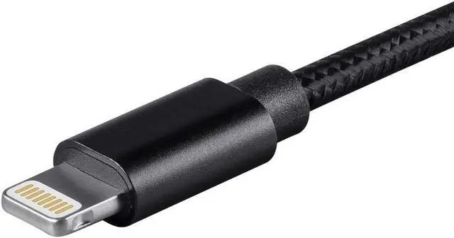 Alt view image 11 of 13 - Monoprice Palette Series MFi Certified Lightning to USB Charge & Sync Cable, 3ft Black