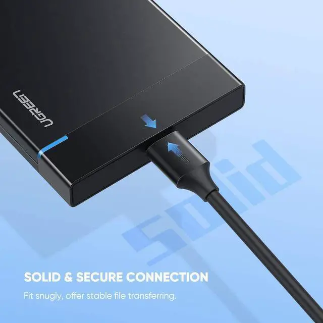 Alt view image 6 of 7 - UGREEN USB-C to USB 3.0 Micro B Cable Fast Charging and Sync Data Transfer Cord Compatible with Samsung Galaxy S5 Note 3 Seagate WD Toshiba External Hard Drive Camera 3 Feet