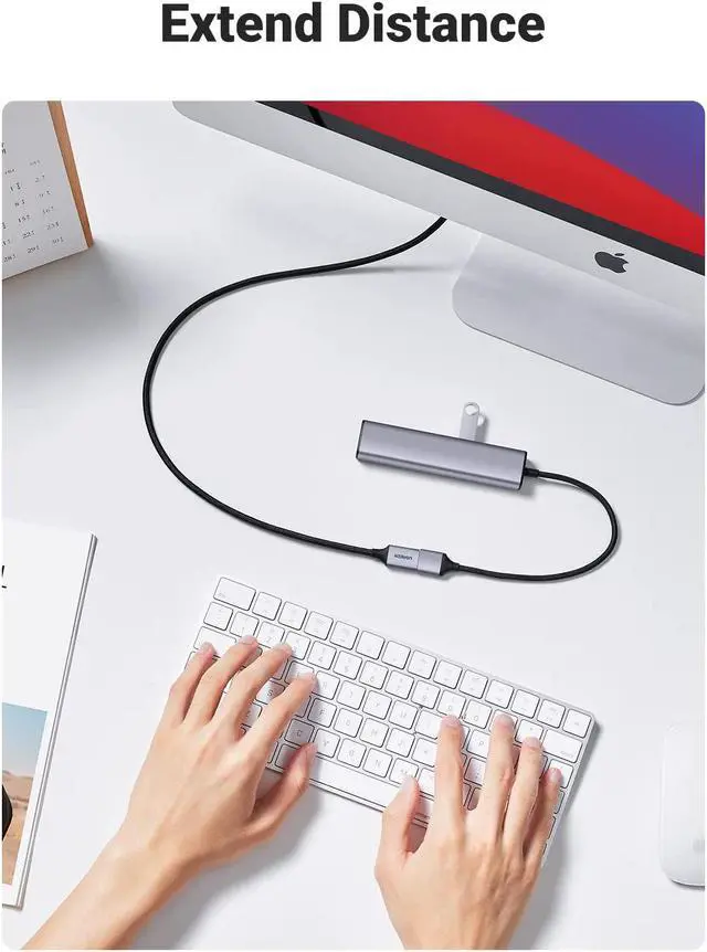 Alt view image 4 of 7 - UGREEN USB Extension 2 Pack, (3 FT+ 3 FT) USB 3.0 Extender USB Cable Male to Female 5Gbps Data Transfer Compatible with Printers, Mouse, Keyboard, Flash Drive, Hard Drive, Hub, Oculus VR, Xbox