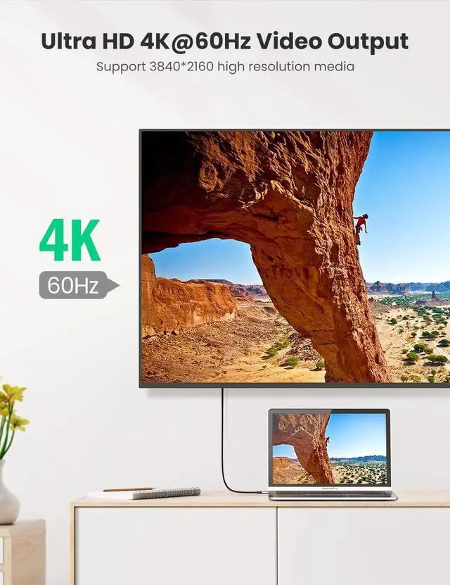 Alt view image 3 of 7 - UGREEN USB-C to USB-C Cable 100W Power Delivery USB C 3.1 Gen 2 10Gbps 4K Video Compatible with MacBook Pro Air iPad Pro 2020 Chromebook Samsung Galaxy S20 S10 Pixel 4XL PS5 Nintendo Switch 3ft