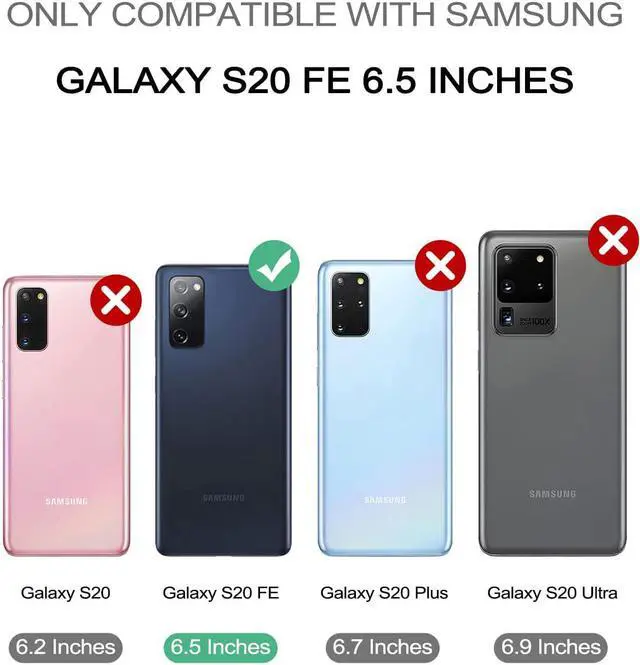 Alt view image 2 of 7 - Dexnor for Samsung Galaxy S20 FE Case, [Built in Screen Protector and Kickstand] Heavy Duty Military Grade Protection Shockproof Protective Cover for Samsung Galaxy S20 FE 5G, 6.5 inch,Phantom Purple