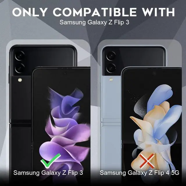 Alt view image 2 of 7 - Orzero (3 Sets 12 Packs) Compatible for Samsung Galaxy Z Flip 3 5G Soft TPU Screen Protector, Protector De Pantalla High Definition Premium Quality Edge to Edge (Full Coverage) Bubble-Free
