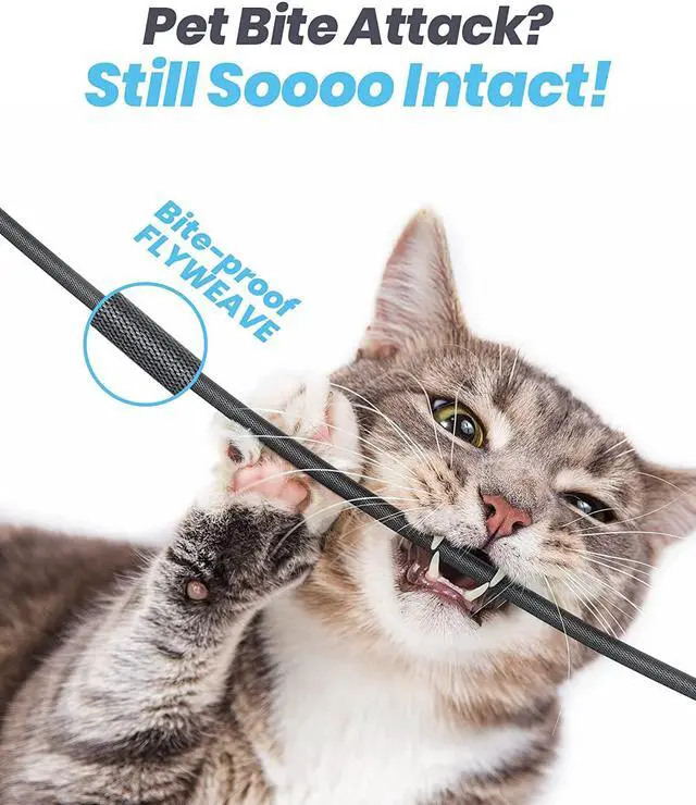 Alt view image 5 of 7 - INIU USB C Cable, [5 Pack 3.1A] QC 3.0 Fast Charging USB Type C Cable, (1.6+3.3+3.3+6.6+6.6ft) Nylon Braided Phone Charger USB-C Cord for Samsung Galaxy S21 S20 S10 Plus Note 10 LG Google Pixel etc