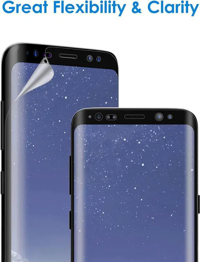 Alt view image 3 of 6 - JETech Screen Protector for Samsung Galaxy S8 (NOT for S8+), TPU Ultra HD Film, Case Friendly, 2-Pack, Welcome to consult