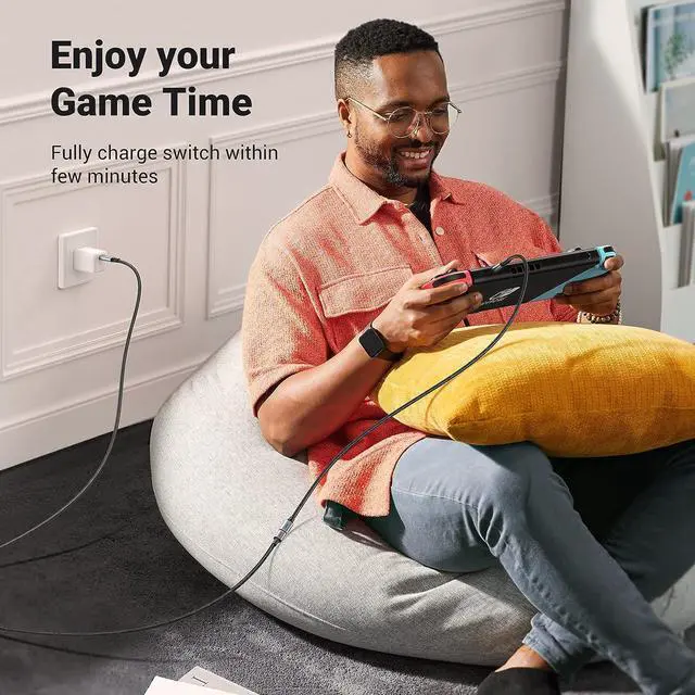 Alt view image 6 of 7 - UGREEN USB C Extension Cable USB 3.2 Gen 2 10Gbps Type C Male to Female Extender Cord Thunderbolt 3.0 Compatible 4K Video 100W Fast Charge Data Cable for MacBook Pro Air, PS5 Controller, 3ft