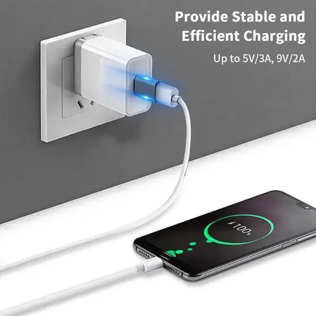 Alt view image 2 of 7 - USB C Female to USB Male Adapter 10Gbps 3.1 Gen 2 USB A to C Adapter Converter Support Bi-Directionalfor iPhone MacBook PC Laptop Charger Power (1Pack)