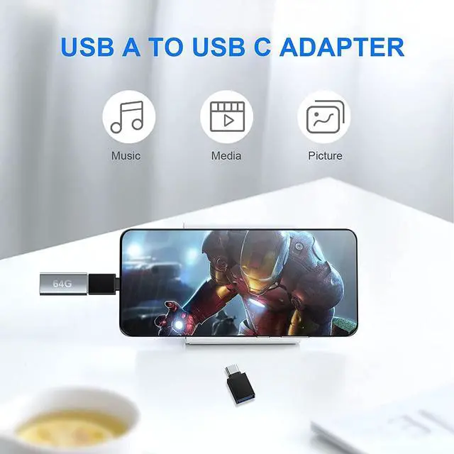 Alt view image 3 of 7 - USB to USB C Adapter Type C Female to USB Male Type C Male to Type C Female OTG Converter USB C Female to Lightning Male Adapter USB B Convert MIDI Connector for Printer MIDI Electric Piano Laptop PC