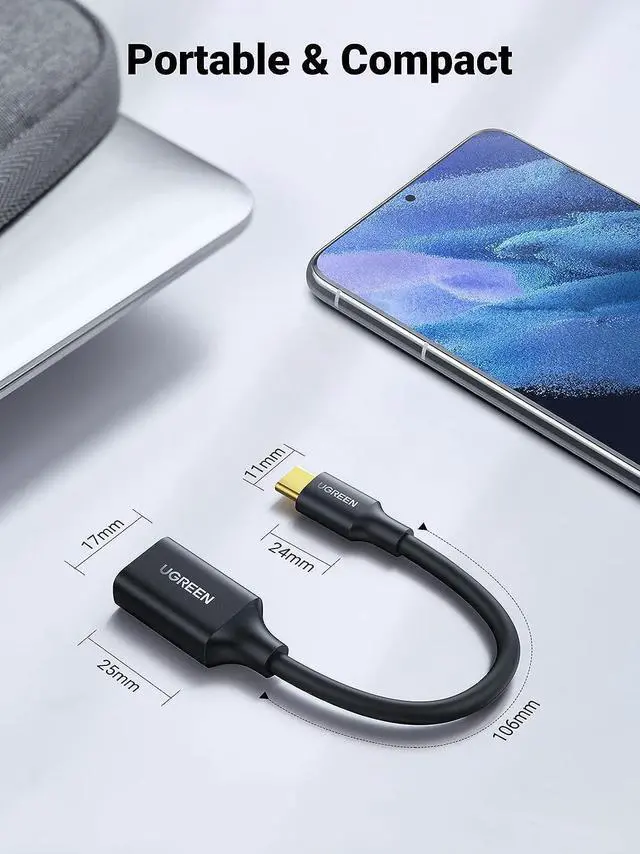 Alt view image 7 of 7 - USB C to USB 3.1 Adapter Type C Male to USB Female OTG Cable Compatible with MacBook Pro 2022 MacBook Air/Mini iPad Mini/Pro 2022  Galaxy S22 Google Pixel