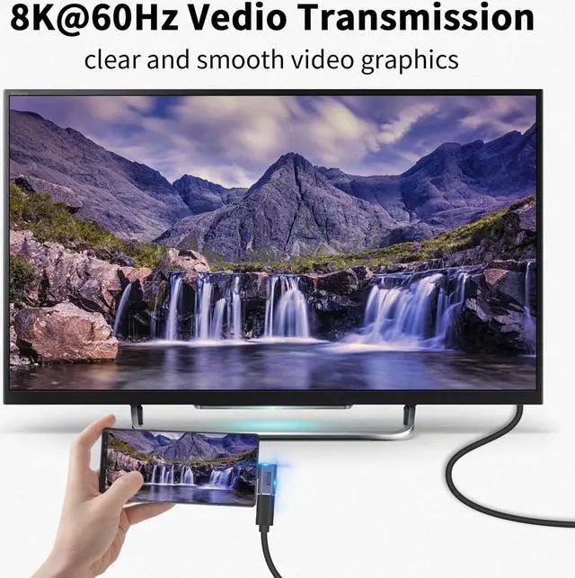 Alt view image 6 of 6 - 5-Pack USB C Adapter 40Gbps 90 Degree Right Angle USB C Adapter 100W PD 3.1 Type C Male to Female Extender Adapter Support 8K Video for Thunderbolt 4/3 Laptop Tablet Phones