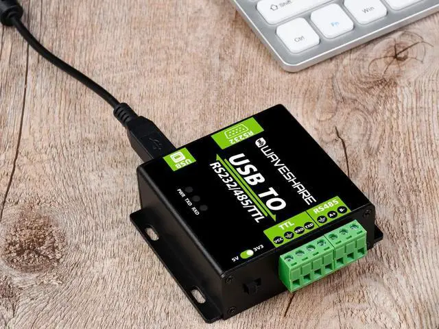 Alt view image 6 of 7 - USB to RS232/485/TTL(UART) Industrial Isolated Converter with Original FT232RL Inside and Power Isolation ADI Magnetical Isolation TVS Diode Protection Circuit Aluminium Alloy Enclosure