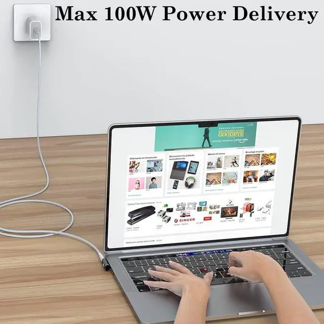 Alt view image 7 of 7 - 90 Degree USB C Adapter (2 Pack) L Shape Left and Right USB Type C Connector for Meta Quest MacBook iMac iPad iPhone 16 15 Series and Other Type C or Thunderbolt 4/3 Devices - Black