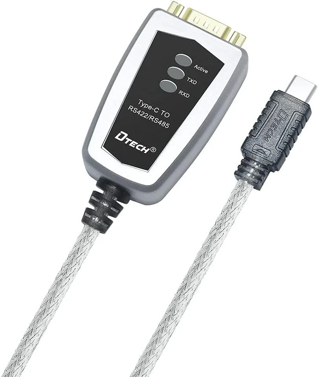 Alt view image 6 of 7 - D 3 Feet USB-C to RS422 RS485 Serial Adapter Cable with FTDI Chip Breakout Board LED Indicators USB C to RS-485 RS-422 Converter Supports Windows 10 8 7 XP Mac