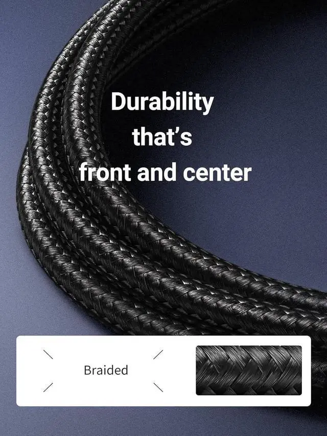 Alt view image 11 of 13 - UGREEN Cat 7 Ethernet Cable High Speed Braided Internet Cord Cat7 RJ45 Shielded Indoor Outdoor Heavy Duty LAN Network Cables Compatible for Gaming PC PS5 PS4 PS3 Xbox Modem Router Smart TV 10FT