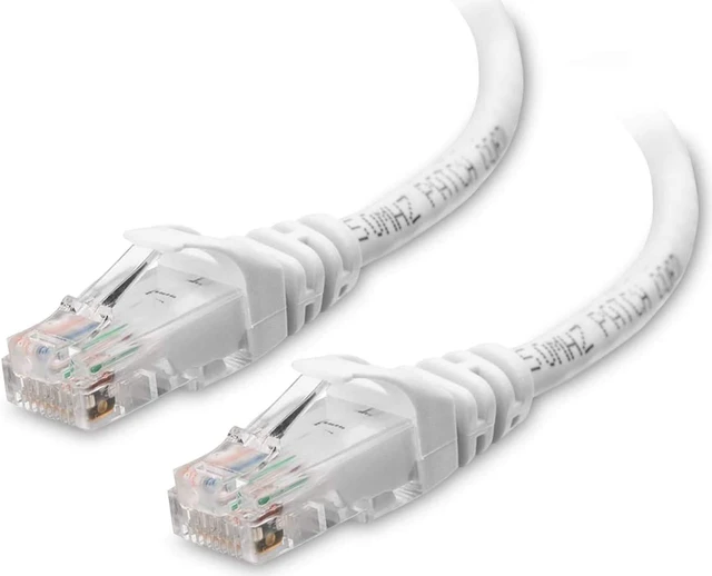 Alt view image 2 of 7 - PrimeCables Cat6 Ethernet Cable 75ft Internet Cable RJ45 Patch Cable Ethernet Bare Copper Network 550MHz UTP - White