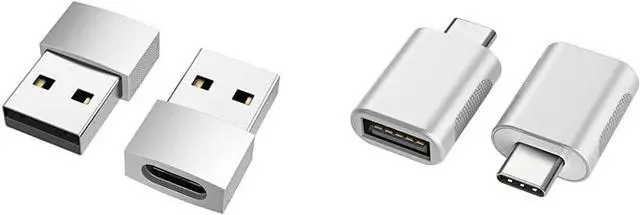 Main image of n USB C to USB Adapter (2 Pack), USB-C Female to USB Male, USB Type C Female to USB OTG Adapter for MacBook Pro 2015/2013, MacBook Air 2017/2015, Wall Chargers & USB C to USB Adapter(2 Pack)