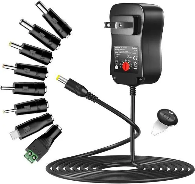 Main image of 36W Universal 3V 4.5V 5V 6V 7.5V 9V 12V AC DC Power Adapter Supply for Household Electronics Routers TV Boxes LCD CCTV Cameras - 0.5A 1A 1.5A 2A 2.5A 3A 2500mA Max. - OEM