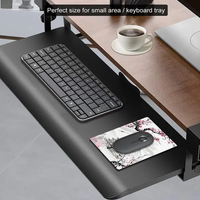 Alt view image 3 of 7 - Small Mouse Pad Cute Mini Mouse Pads for Wireless Mouse and Laptop Travel Mousepads with Designs - Japanese Cherry Blossom/Sakura Portable Mousepad with Non-slip Rubber Base - 5.5 x 7 Inch