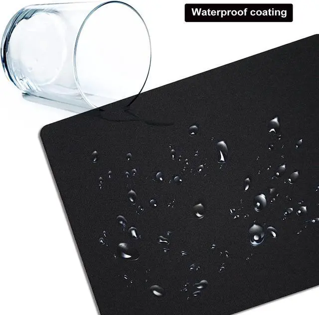Alt view image 4 of 7 - Small Mouse Pad 3 Pack Mini Mouse Pads for Wireless Mouse and Laptop Computer Portable Mousepad with Non-Slip Rubber Base & Waterproof Surface - Black -5.5 x 7 in