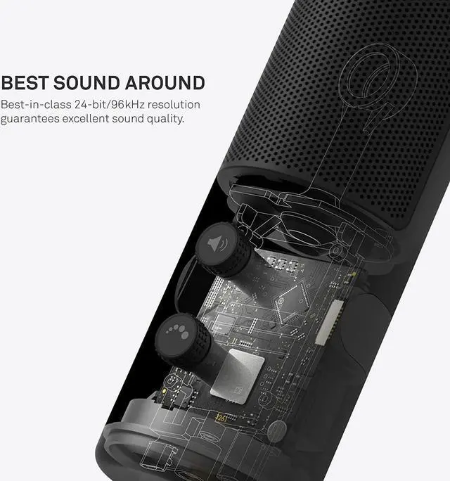 Alt view image 6 of 7 - USB Cardioid Streaming, Gaming & Podcasting Microphone - Crystal Clear Voice Clarity - Built-in Shock Absorber - Easy Boom Arm Mounting - Twitch, Discord, YouTube - White