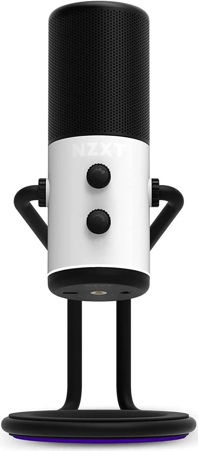 Alt view image 2 of 7 - USB Cardioid Streaming, Gaming & Podcasting Microphone - Crystal Clear Voice Clarity - Built-in Shock Absorber - Easy Boom Arm Mounting - Twitch, Discord, YouTube - White