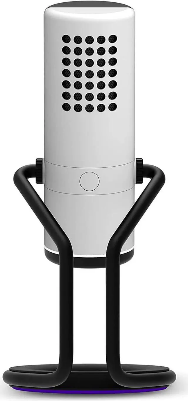 Alt view image 3 of 7 - USB Cardioid Streaming, Gaming & Podcasting Microphone - Crystal Clear Voice Clarity - Built-in Shock Absorber - Easy Boom Arm Mounting - Twitch, Discord, YouTube - White