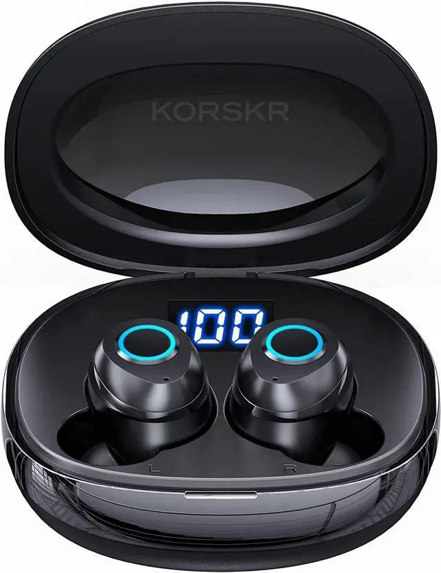 Main image of Wireless Earbuds, KORSKR Bluetooth Earbuds Hi-Fi Stereo Bluetooth 5.1 in-Ear Headphones Touch Control Ear Buds Ultra-Long Playtime Quick Pairing Earbuds with Microphone Charging Case for Sports Work