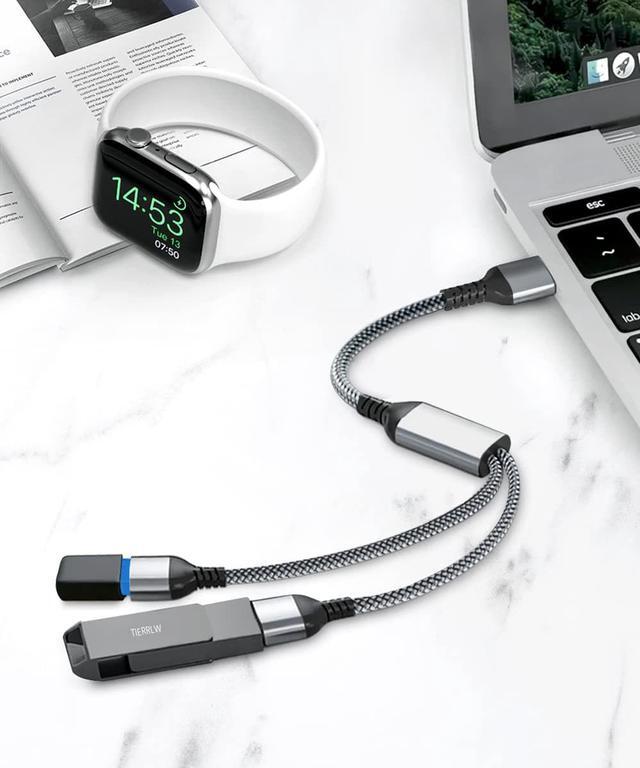 Alt view image 3 of 7 - Basesailor USB Splitter Y Cable 3.3FT,USB A 1 Male to 2 Female Extension Cord Converter,Dual Double USB Port Extender Hub Data Charger Power Split Adapter for Mac,Car,Xbox One Series S,PS4,PS5,Laptop