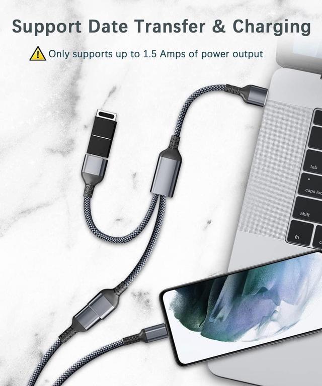 Alt view image 6 of 7 - Basesailor USB Splitter Y Cable 3.3FT,USB A 1 Male to 2 Female Extension Cord Converter,Dual Double USB Port Extender Hub Data Charger Power Split Adapter for Mac,Car,Xbox One Series S,PS4,PS5,Laptop