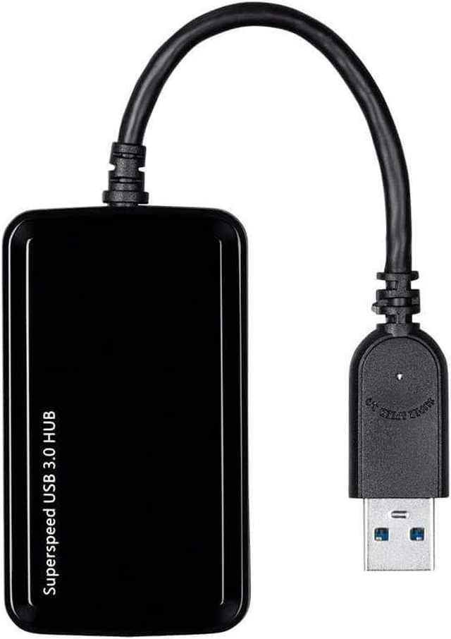 Alt view image 3 of 6 - Monoprice 124260 Mini 4-Port USB 3.0 Travel Hub, Black