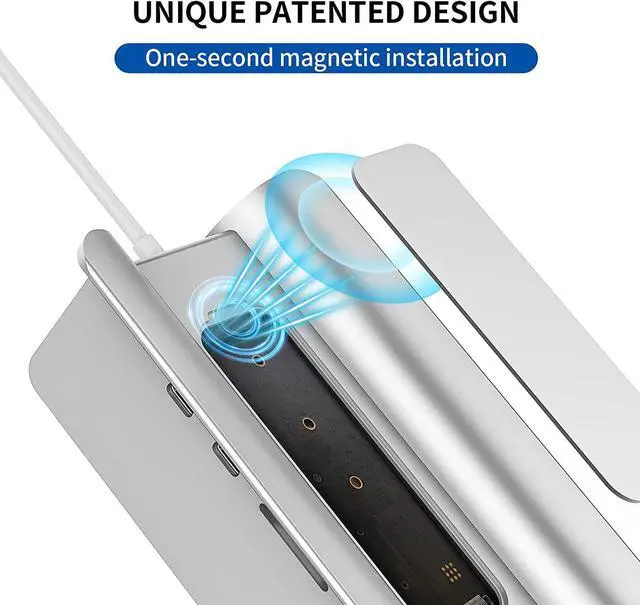 Alt view image 6 of 7 - USB C Hub for Mac Mini, Minisopuru Mac Mini Dock Support M.2 NVMe/SATA SSD, 5 in 1 Mac Mini Stand & Docking Station Mac Mini Accessories with 2 USB C 10Gbps Data, TF& SD, M.2 SSD(Not Included)