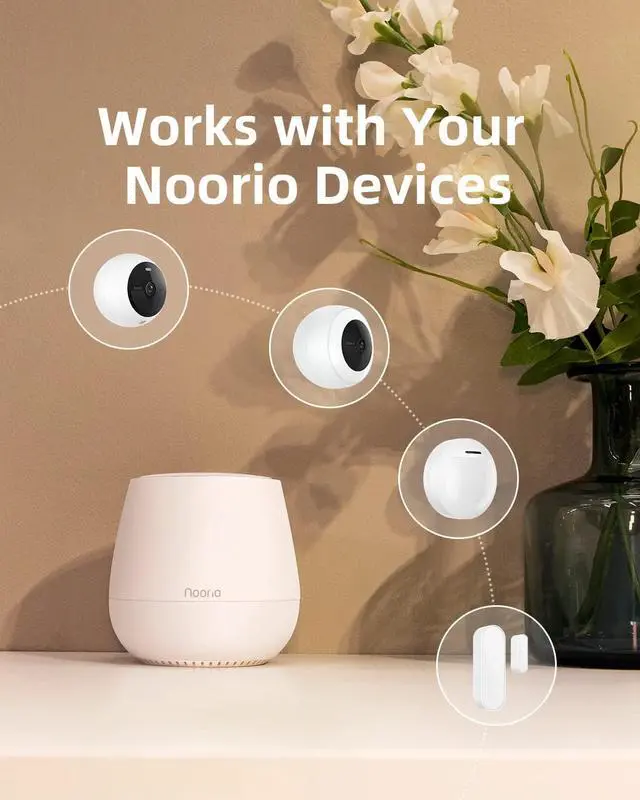 Alt view image 2 of 7 - Gadpiparty Noorio B200 & B310 Dou Outdoor Security Camera System, Wireless 2K Home Security, Battery Powered, Color Night Vision, Ultra-Bright Spotlight, 16GB Local Storage, Hub Included