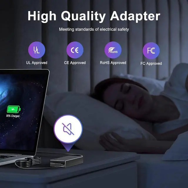 Alt view image 5 of 7 - 135W 20V 6.75A Laptop Charger Compatible for Lenovo AC Adapter Slim Tip 888015027 IdeaPad Y50-70 Y40-70 Y700 ThinkPad T440p T540p T570 W540 Gaming Yoga 9i ADL135NLC3A Power Supply Cord