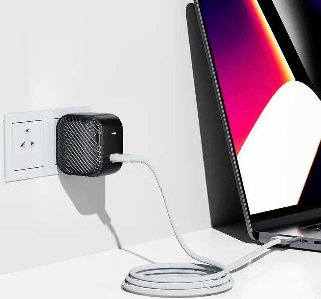 Alt view image 6 of 6 - INVZI USB C Charger 67W, GaN III PPS Mini Fast Foldable Power Adapter with USB-C Cable for MacBook Pro/Air M2/M1, Galaxy S22/S21, Dell XPS, HP, iPhone 13/Pro/Mini, iPad Pro, Steam Deck, Laptops