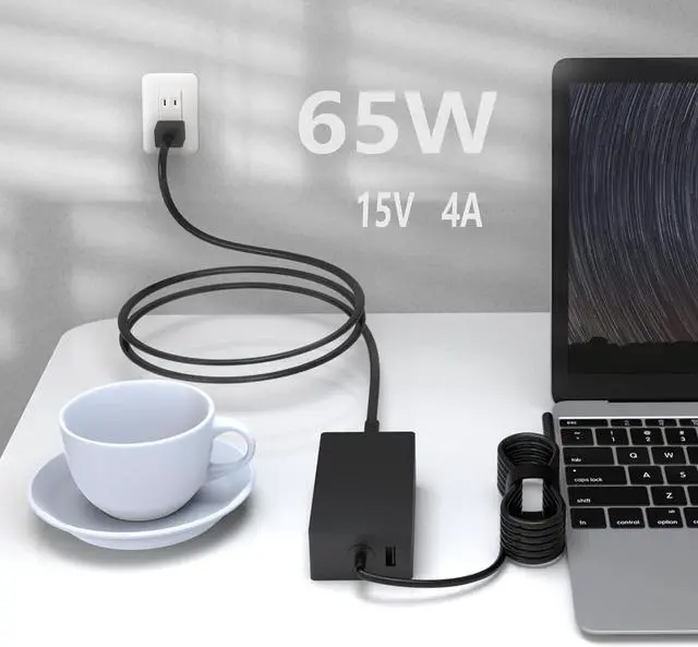 Alt view image 5 of 6 - 65W Charger Fit for Microsoft Surface Pro 6 5 4 X Laptop Adapter Power