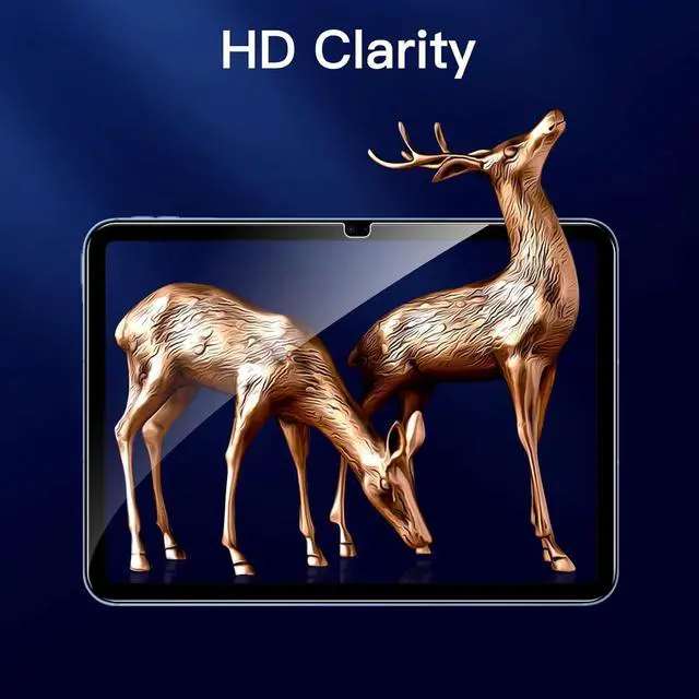 Alt view image 4 of 6 - Screen Protector for iPad (A16) 11th/10th Generation (2025/2022) 9H Tempered Glass Film HD Clear 2-Pack