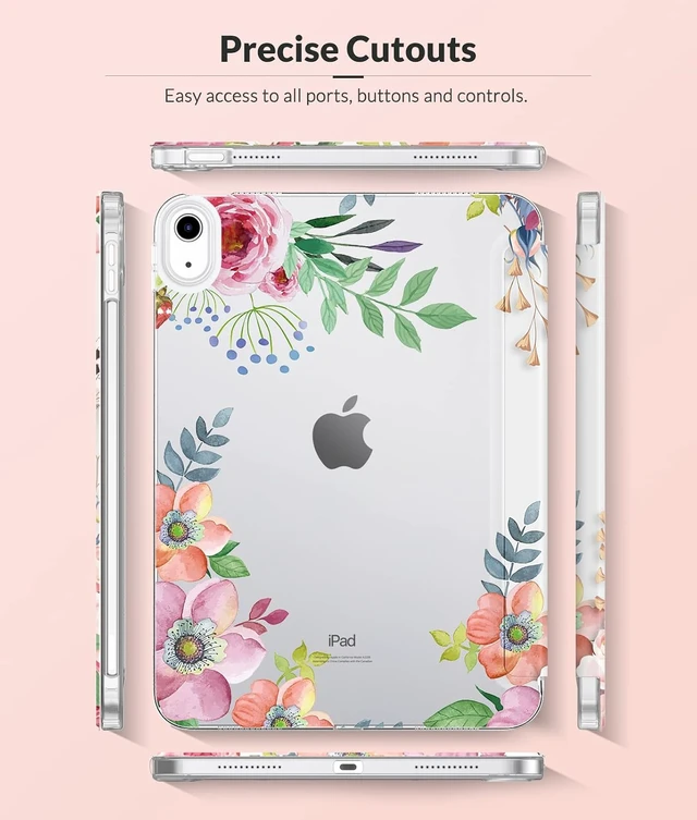 Alt view image 6 of 7 - Slim Case for iPad (A16) 11th/10th Gen 2025/2022 Fragrant Flowers