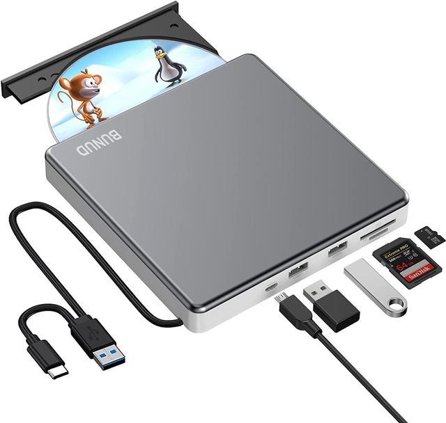 Slim Portable External USB optical CD-ROM Drive DVD Player Reader Writer  Burner