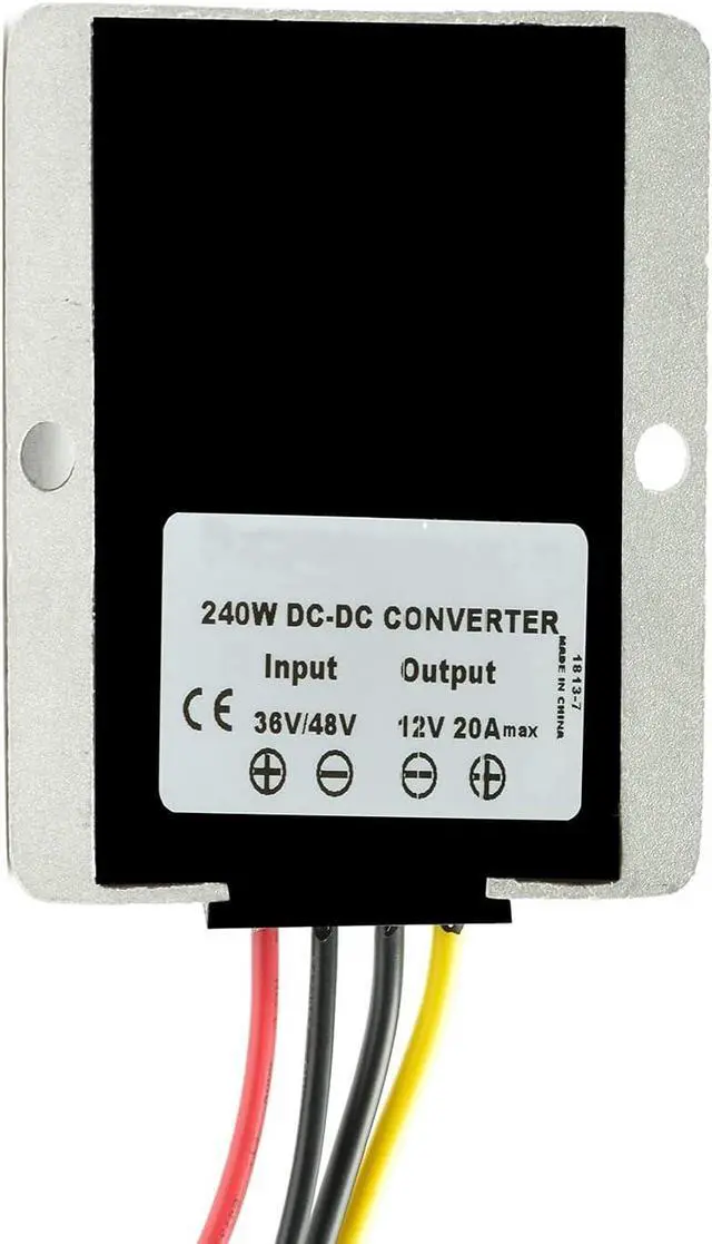 Alt view image 6 of 7 - QJFCare Golf Cart DC/DC Converter Regulator 36V 48V Step Down to 12V 20A 240W, Power Supply Module Buck Transformer, Waterproof Voltage Reducer, for Golf Cart, Forklifts, Car, Truck