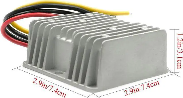 Alt view image 5 of 7 - QJFCare Golf Cart DC/DC Converter Regulator 36V 48V Step Down to 12V 20A 240W, Power Supply Module Buck Transformer, Waterproof Voltage Reducer, for Golf Cart, Forklifts, Car, Truck