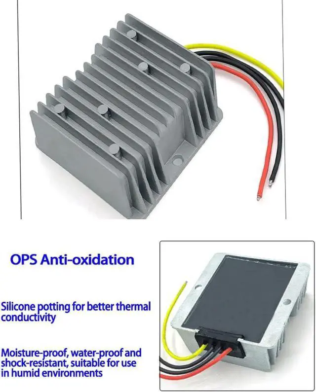 Alt view image 3 of 6 - Step Down Converter 12v 20a 240w for 18v to 12v Step Down 48v to 12v Converter 24v to 12v Converter 20v to 12v Step Down Converter Etc.(Dc17-55v Inputs)
