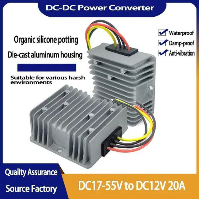 Main image of Step Down Converter 12v 20a 240w for 18v to 12v Step Down 48v to 12v Converter 24v to 12v Converter 20v to 12v Step Down Converter Etc.(Dc17-55v Inputs)