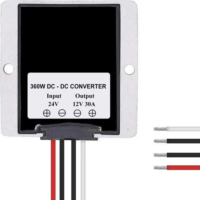 Alt view image 2 of 7 - 24V to 12V 30A 360W Step-Down Transformer DC to DC Buck Converter for Golf Cart Power Supply