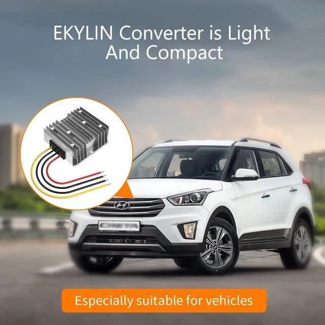 Alt view image 4 of 7 - 24v to 12v Converter, Step Down Converter 30A 360W for Heavy Duty Truck Car Power Reducer Converter for Auto Car Truck Vehicle Boat Solar System etc.(DC15-40V Inputs)